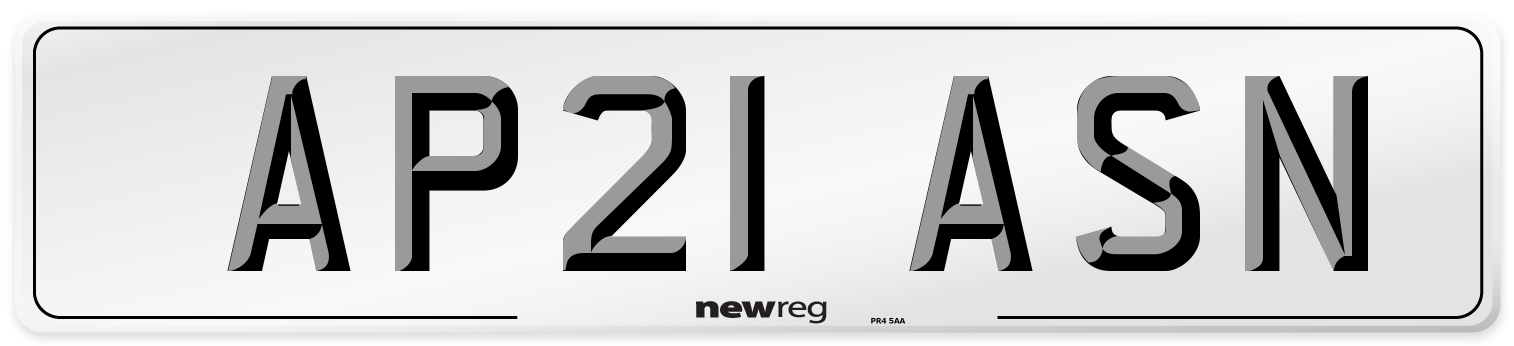 AP21 ASN Number Plate from New Reg